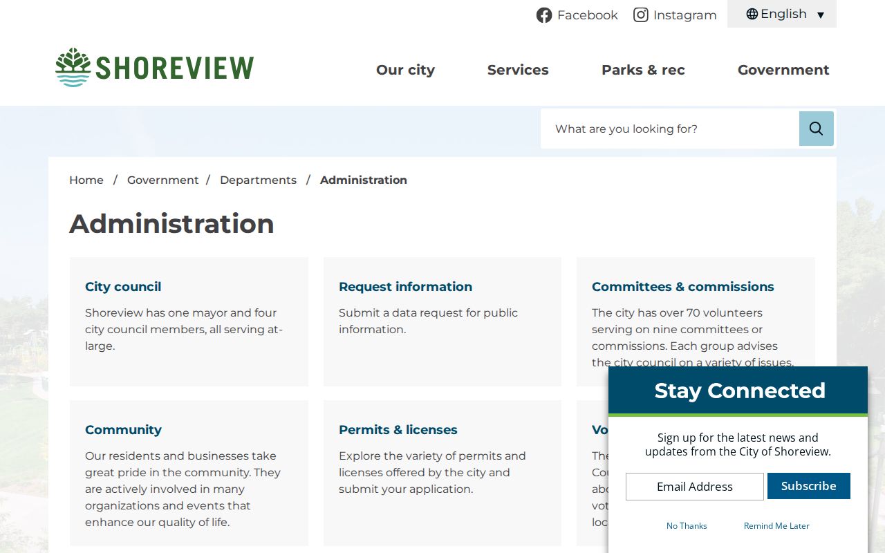 Ramsey County civil docket city government records distinction