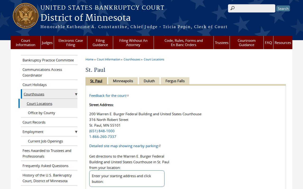 Ramsey County civil docket separate federal bankruptcy court context