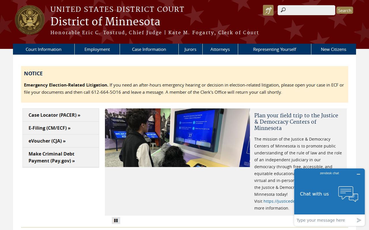 Ramsey County court records contrast with the District of Minnesota federal court